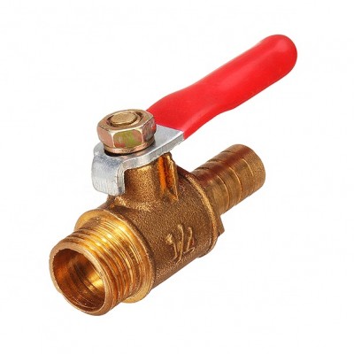 Straight Hose Coupling 1/4 inch 3/8in Coupling Brass Valved