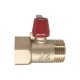 The Fine Quality Dn15 Brass Mini Ball Valve Price Fxm Bsp Thread Brass Color With Steel Handle