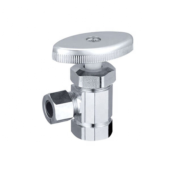 Compression Style Shut-off Brass Angle Valves With Classic Oval Handles